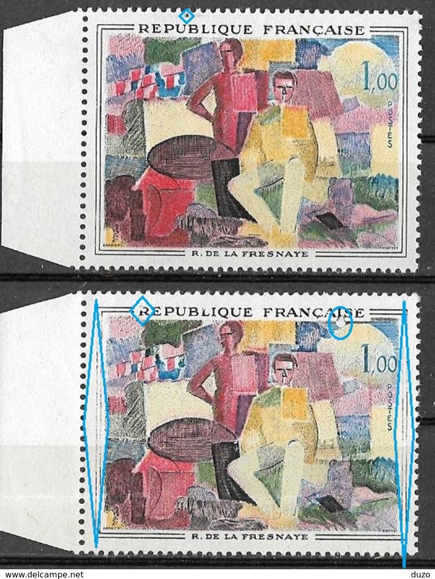 France Variété 1961 - R. De La Fresnaye   - Y&T N° 1322 ** Neufs Luxe ( Voir Descriptif ) - Neufs