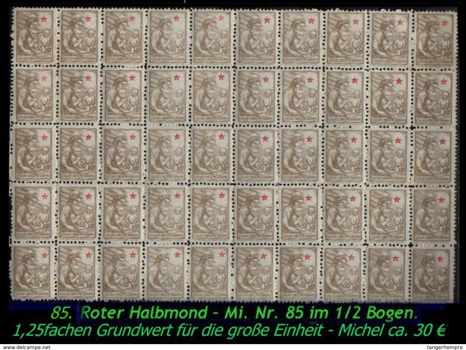 Türkei Rotes Kreuz - Mi. Nr. 85 - Im Postfrischen 1/2 Bogen - Unused Stamps
