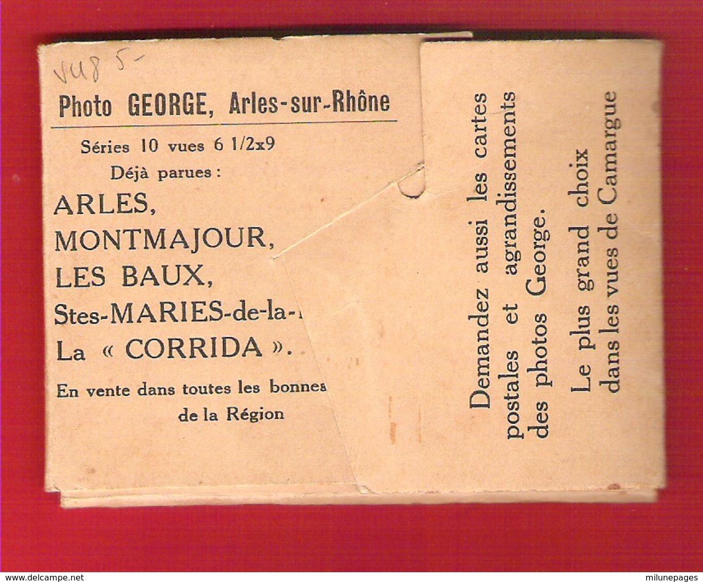 ARLES En Camargue Mini-carnet De 10 Photos Par George - Orte