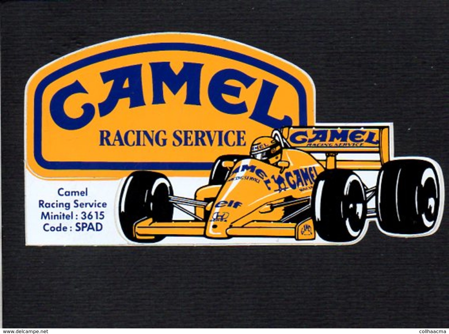 Autocollant Sticker / Sport Auto / CAMEL RACING SERVICE / ELF / FORMULE 1 - Autocollants