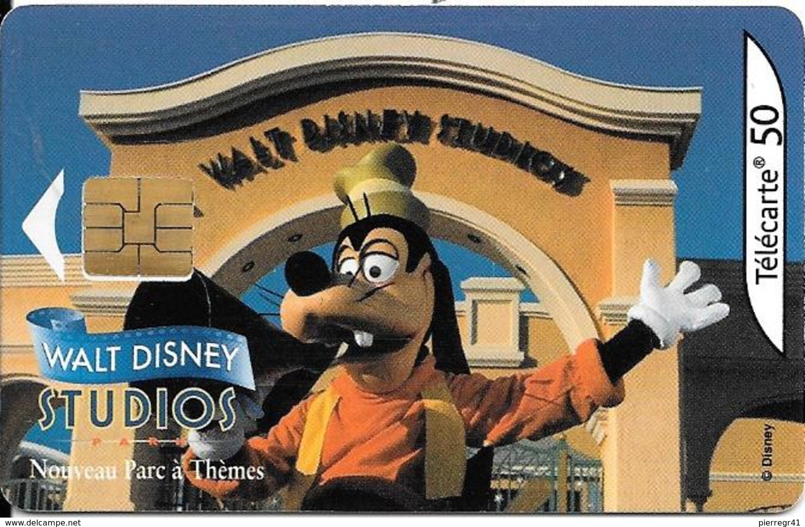 CARTE°-PUBLIC-50U-F1210 B-SO6-04/02-WALT DISNEY STUDIO-DINGO-UTILISE-TBE-RARE - 2002