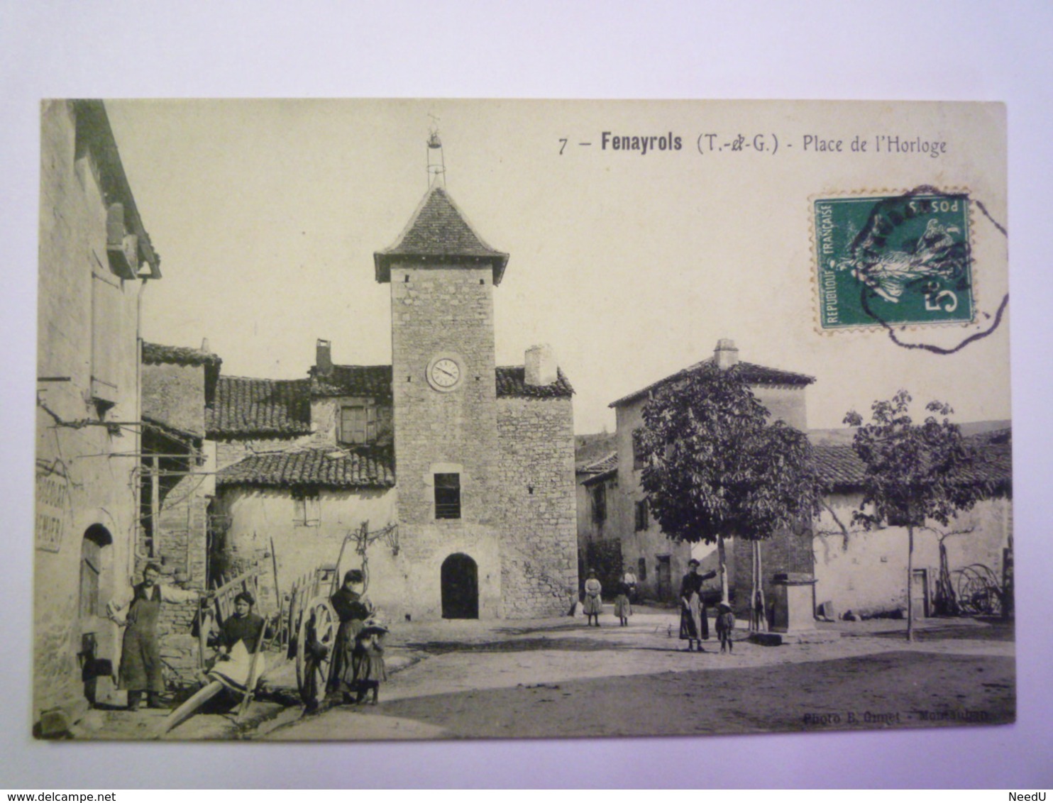 GP 2019 - 1471  FENAYROLS  (Tarn-et-Garonne)  :  Place De L'HORLOGE   1910   XXX - Sonstige & Ohne Zuordnung