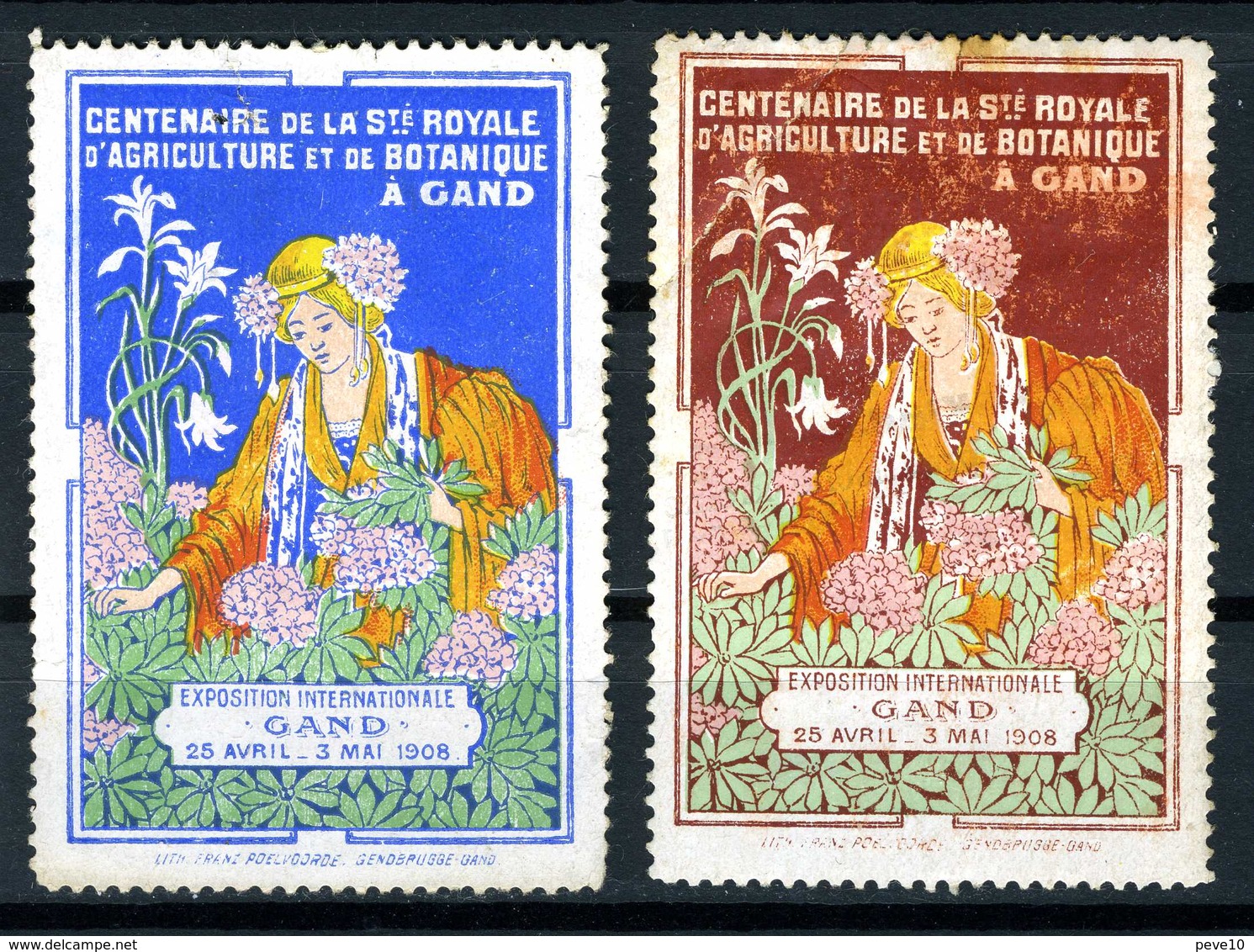 Cinderella  Agriculture Et Botanique   Gand 1908 - Erinnophilie [E]