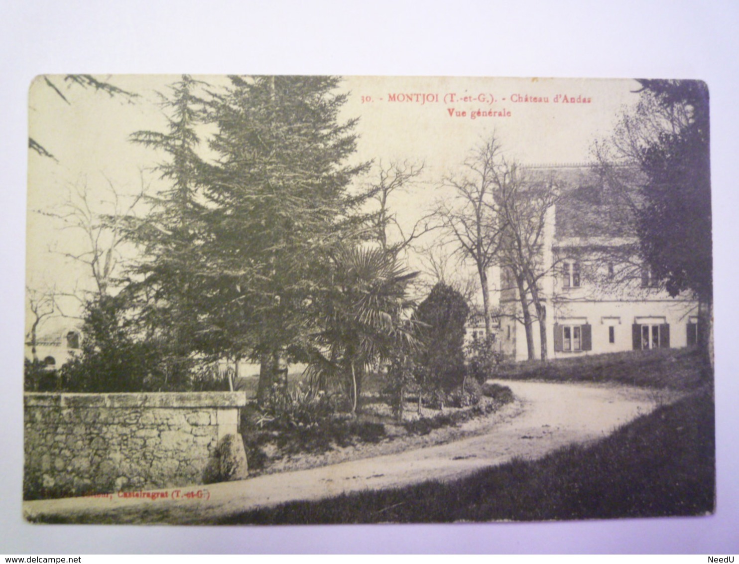 GP 2019 - 1483  MONTJOI  (Tarn-et-Garonne)  :  Château D'ANDAS  -  Vue Générale  1915    XXX - Other & Unclassified