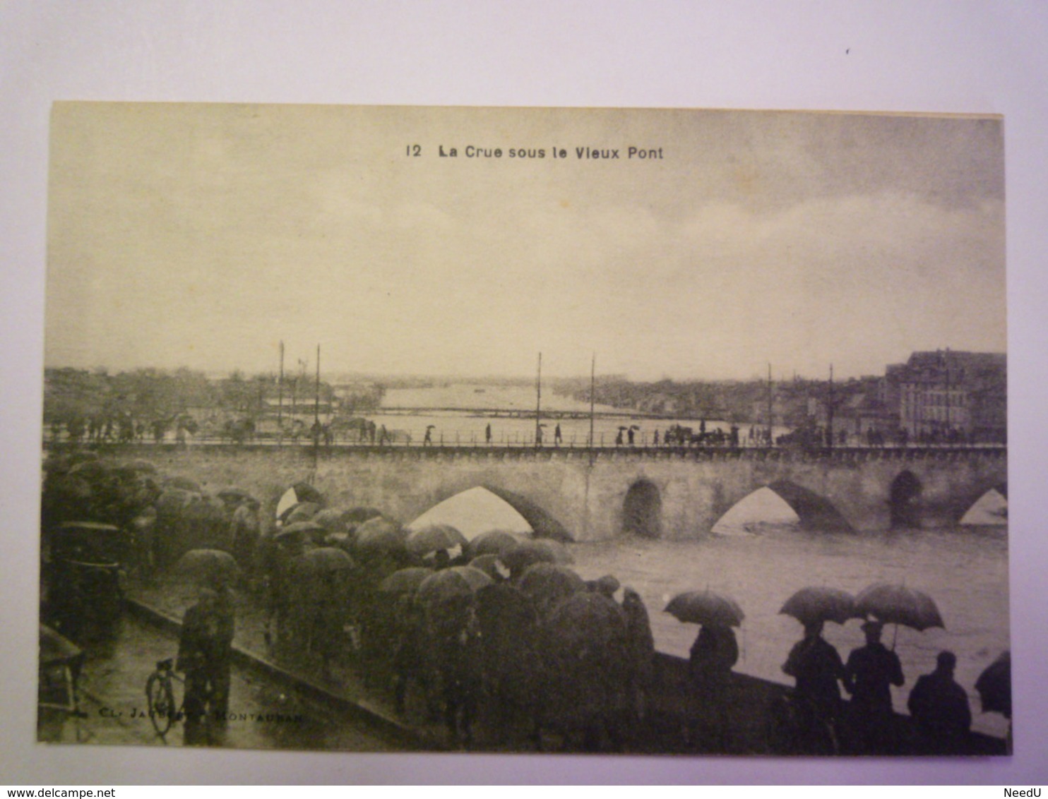 GP 2019 - 1485  MONTAUBAN  (Tarn-et-Garonne)  :  La CRUE Sous Le Vieux PONT  XXX - Montauban