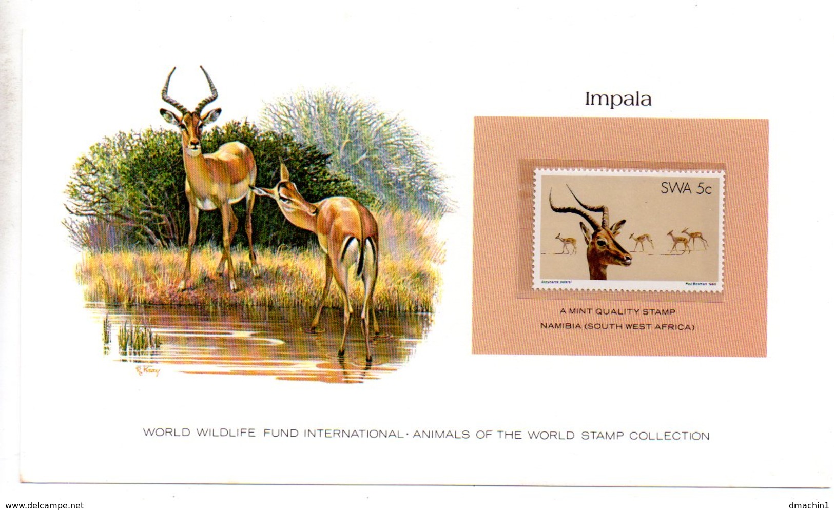 Animals Of The Worl Stamp Collection - Impala - Namibia-voir état - Other & Unclassified