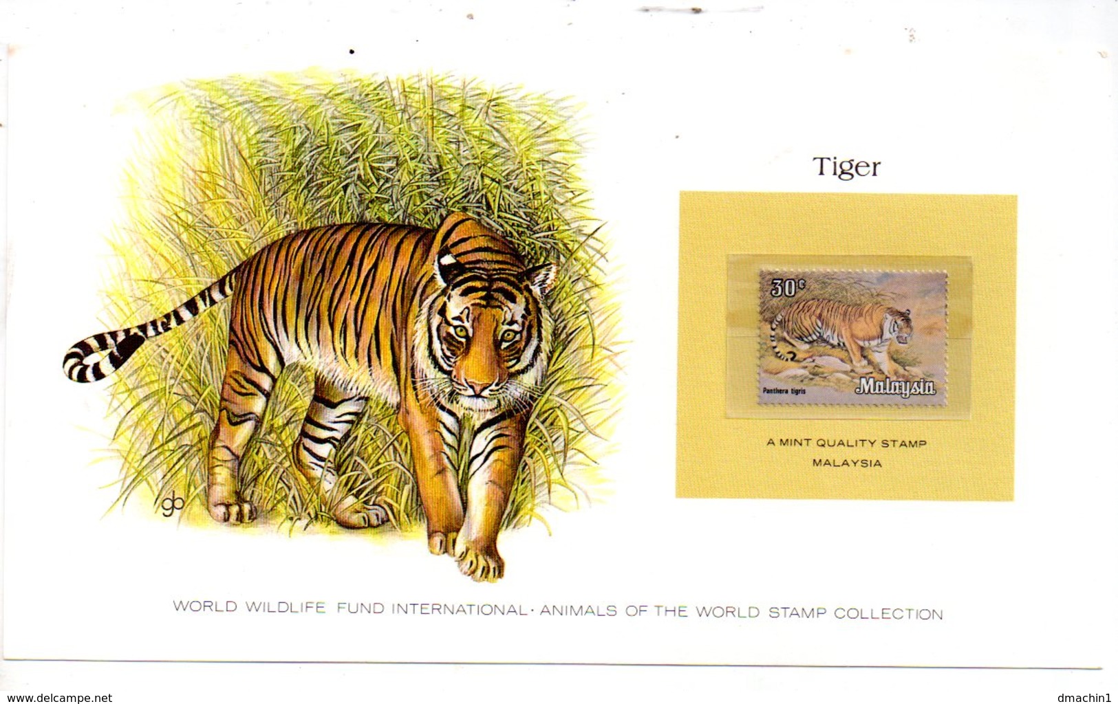 Animals Of The Worl Stamp Collection - Tiger - Malaysia-voir état - Autres & Non Classés
