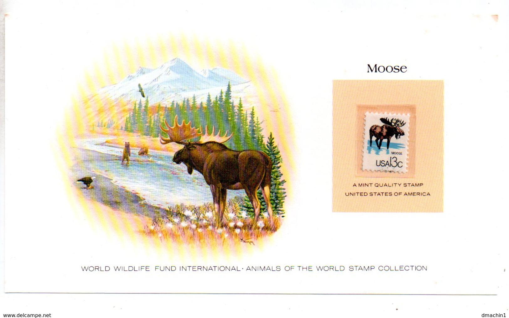 Animals Of The Worl Stamp Collection - Moose - USA-voir état - Other & Unclassified