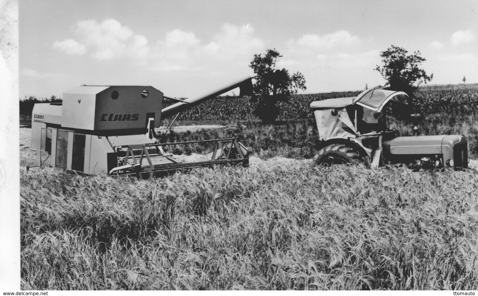 CLAAS-Gezogener Mahdrescher GARANT - Moissoneuse Batteuse - Publicité Claas - Carte Postale - Traktoren