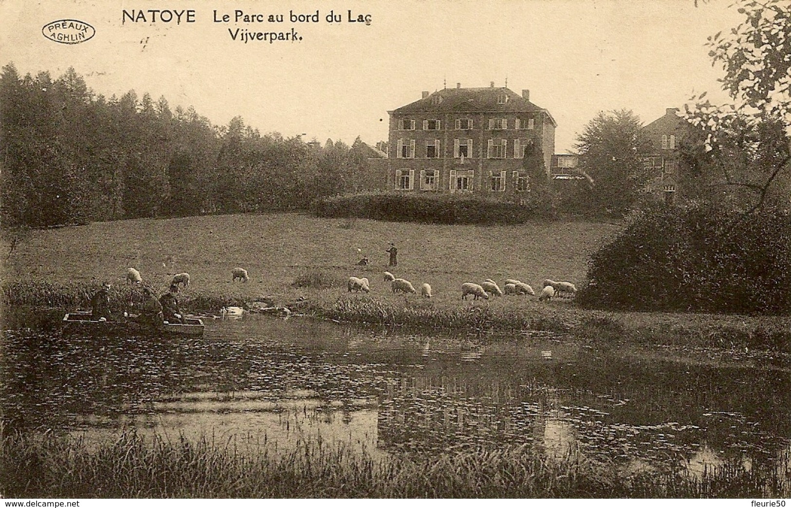 NATOYE - Le Parc Au Bord Du Lac / Vijverpark.. Couvent Et Juvénat Des Pères Passionistes. - Hamois