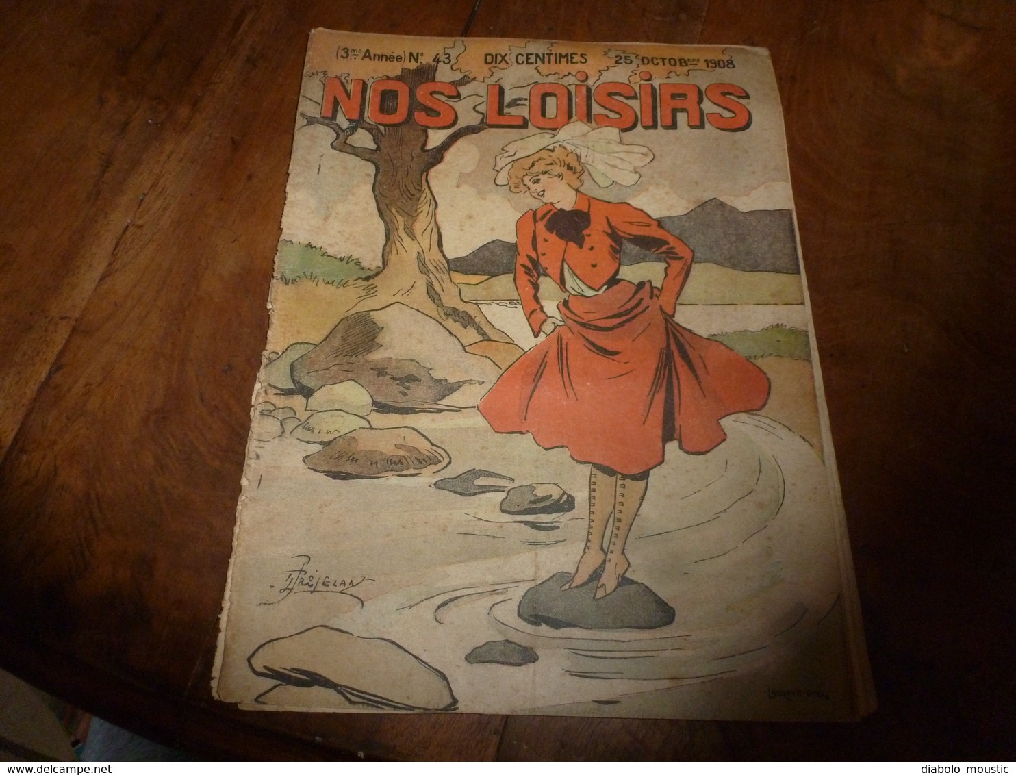 1908 NOS LOISIRS : Couv.de Fréjean;Chercheurs De Trésors Du Lac Némi;Pour Vivre Longtemps:Fortune Avec Les Escargots;etc - 1900 - 1949