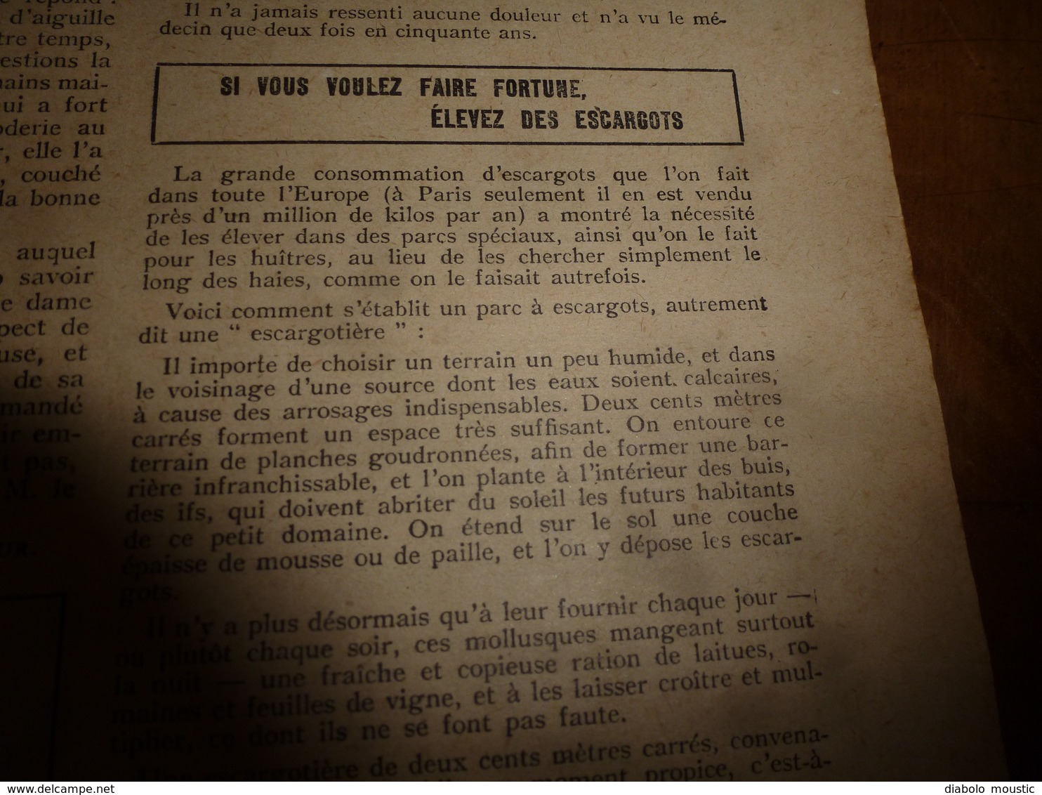 1908 NOS LOISIRS : Couv.de Fréjean;Chercheurs de trésors du lac Némi;Pour vivre longtemps:Fortune avec les escargots;etc