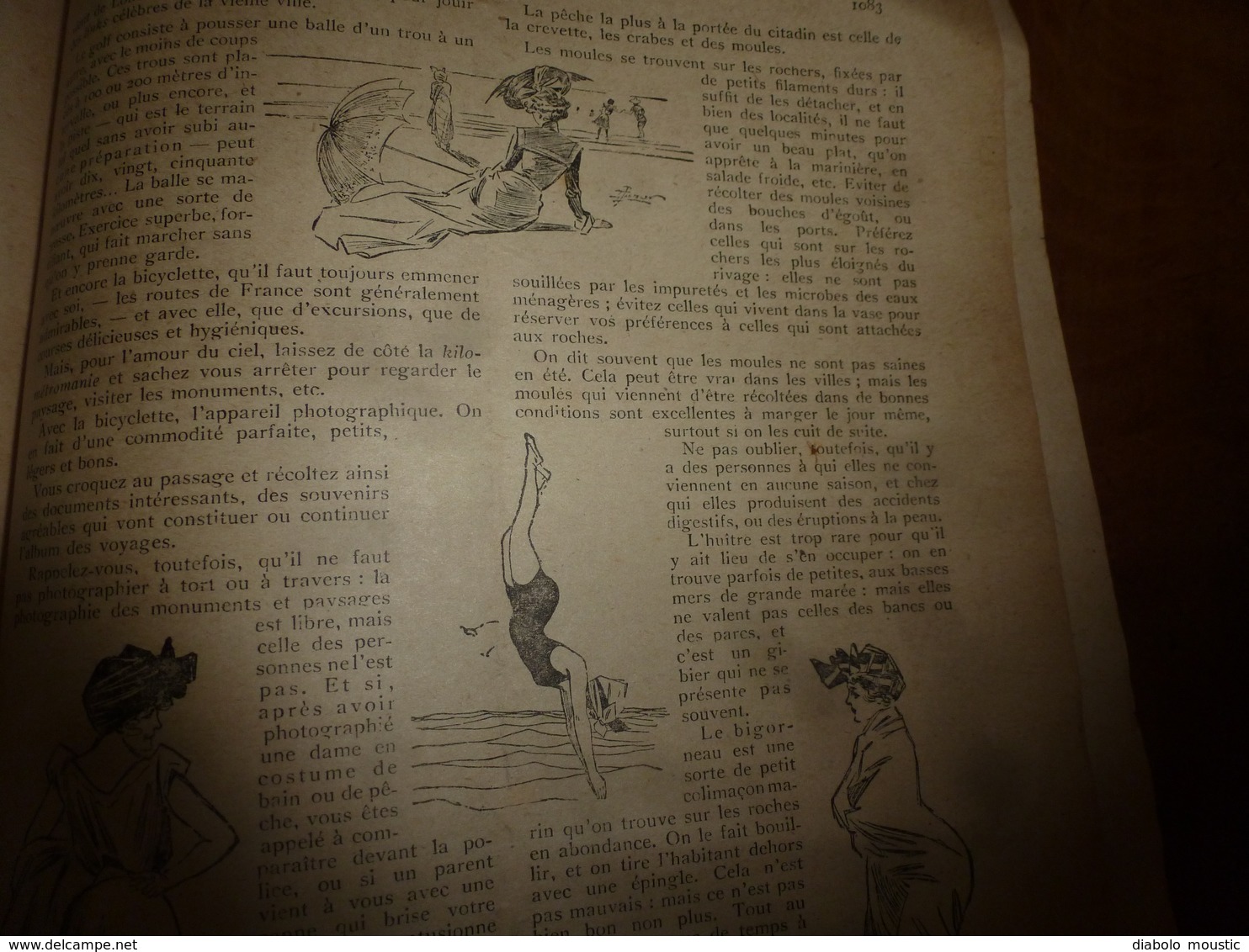 1908 NOS LOISIRS :Fallière,sa fillet et Loubet;Guérir chez les Zoulous;Bon usage des bains de mer; Flamands roses;etc