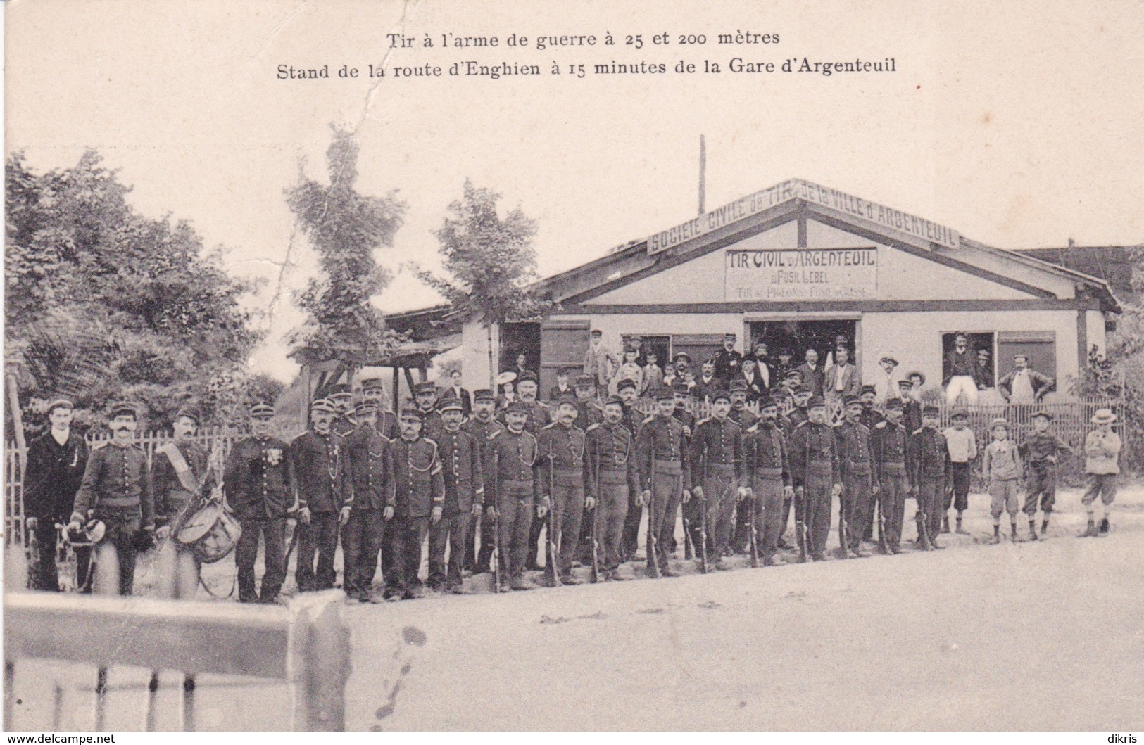 95-STAND DE LA ROUTE D'ENGHEIN À 15 MINUTES DE LA GARE D'AGENTEUIL- ANIMÉE (PLIURE AU MILIEU) - Enghien Les Bains