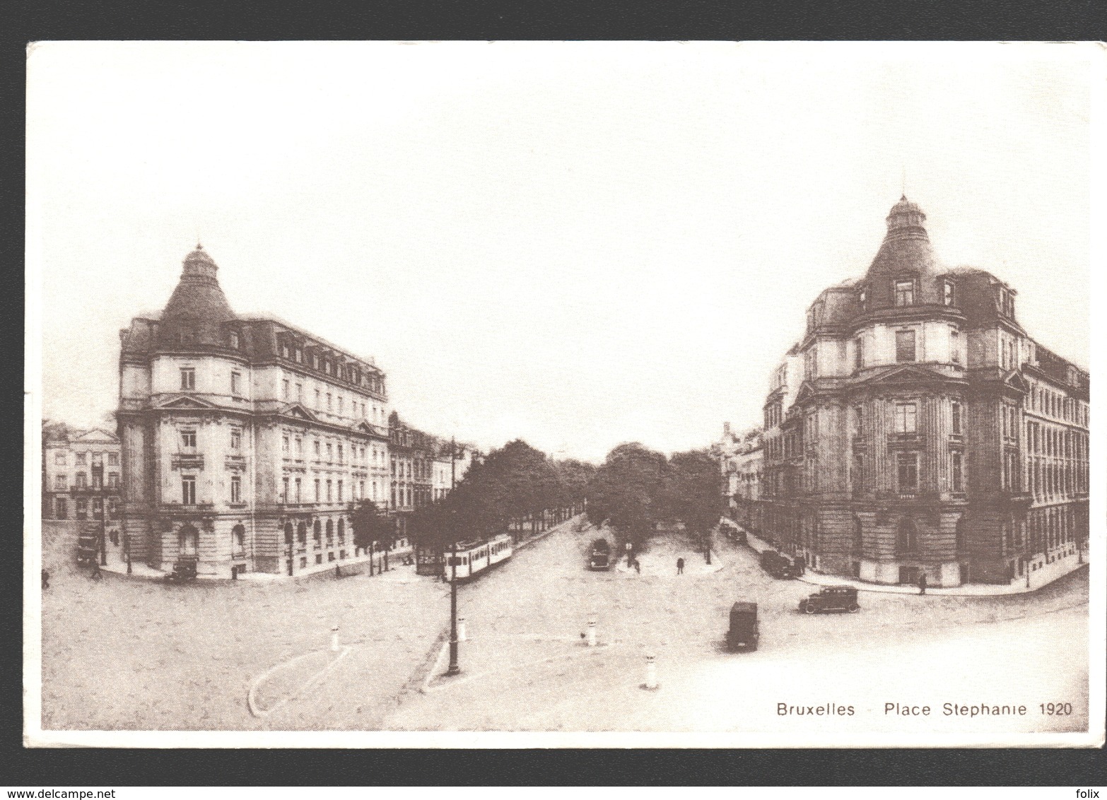 Brussel / Bruxelles - Place Stéphanie 1920 - Feuille électorale - Places, Squares