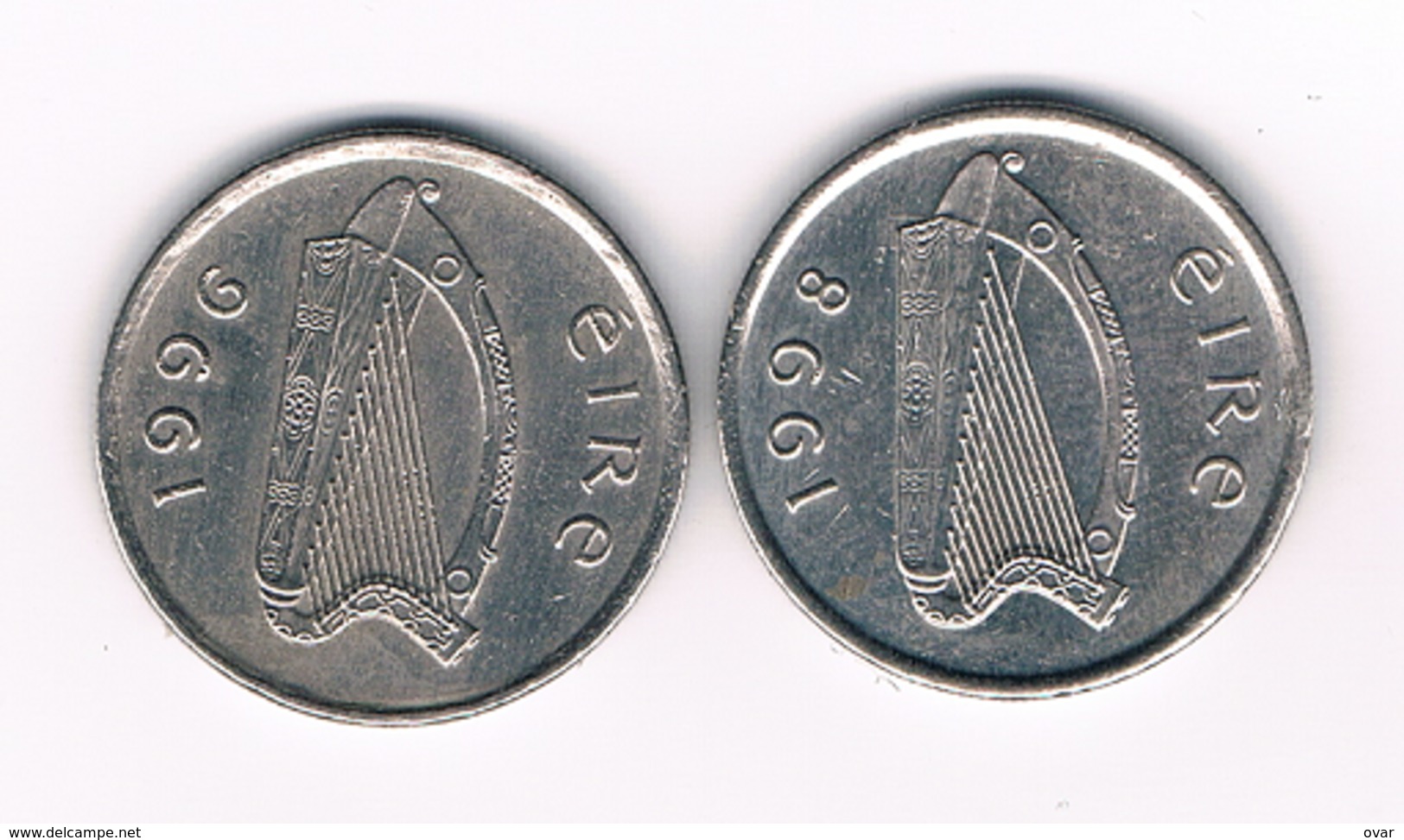 2 X 5 PENCE 1996+1998 IERLAND /4566/ - Ireland