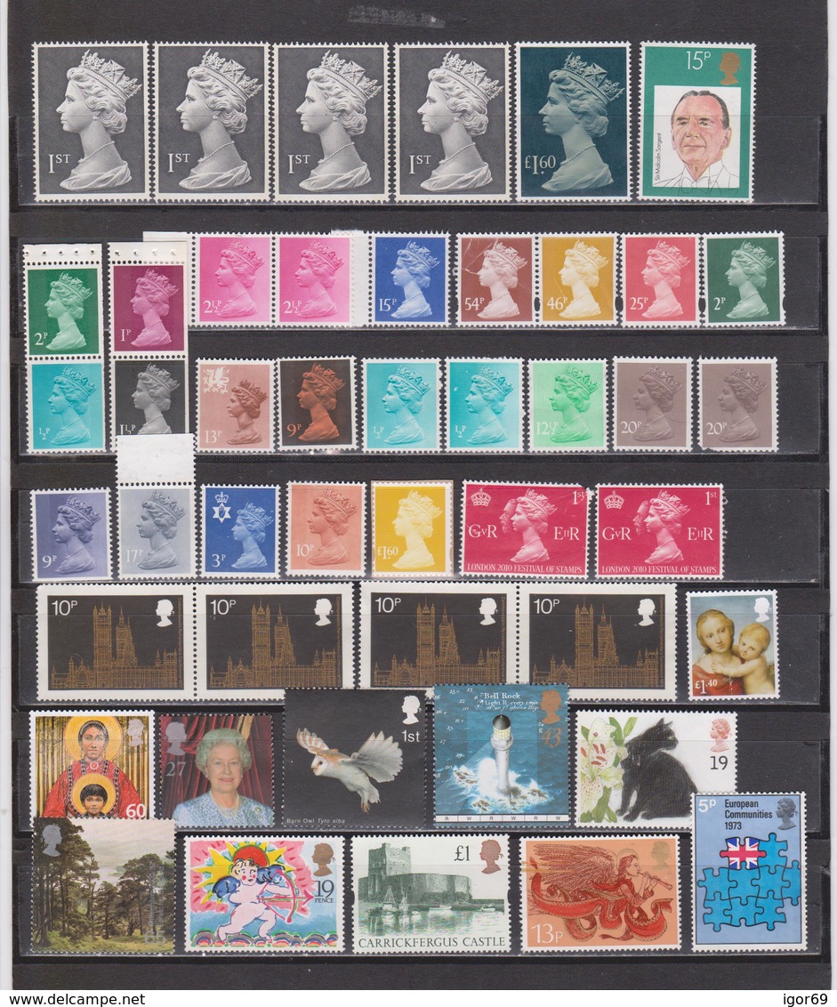 GB Stamps For Postage(without Gum) Face Value 16.22 GBP - Machins