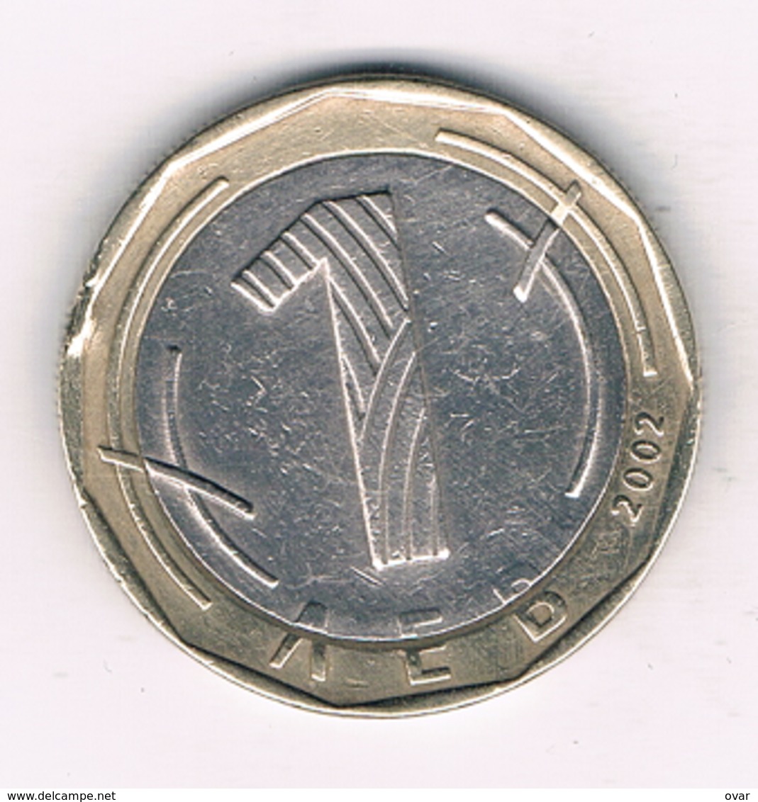 1 LEVA 2002 BULGARIJE /4571/ - Bulgarie