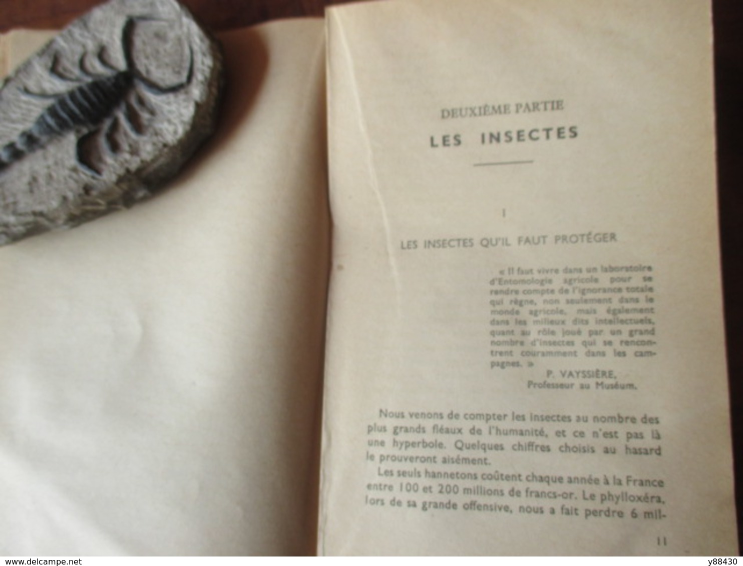 Livre Sur LES INSECTES - LES HOTES UTILES DU JARDIN - Année 1944 - Collection "Sciences Et Voyages" - 136 Pages -21 Scan - Giardinaggio