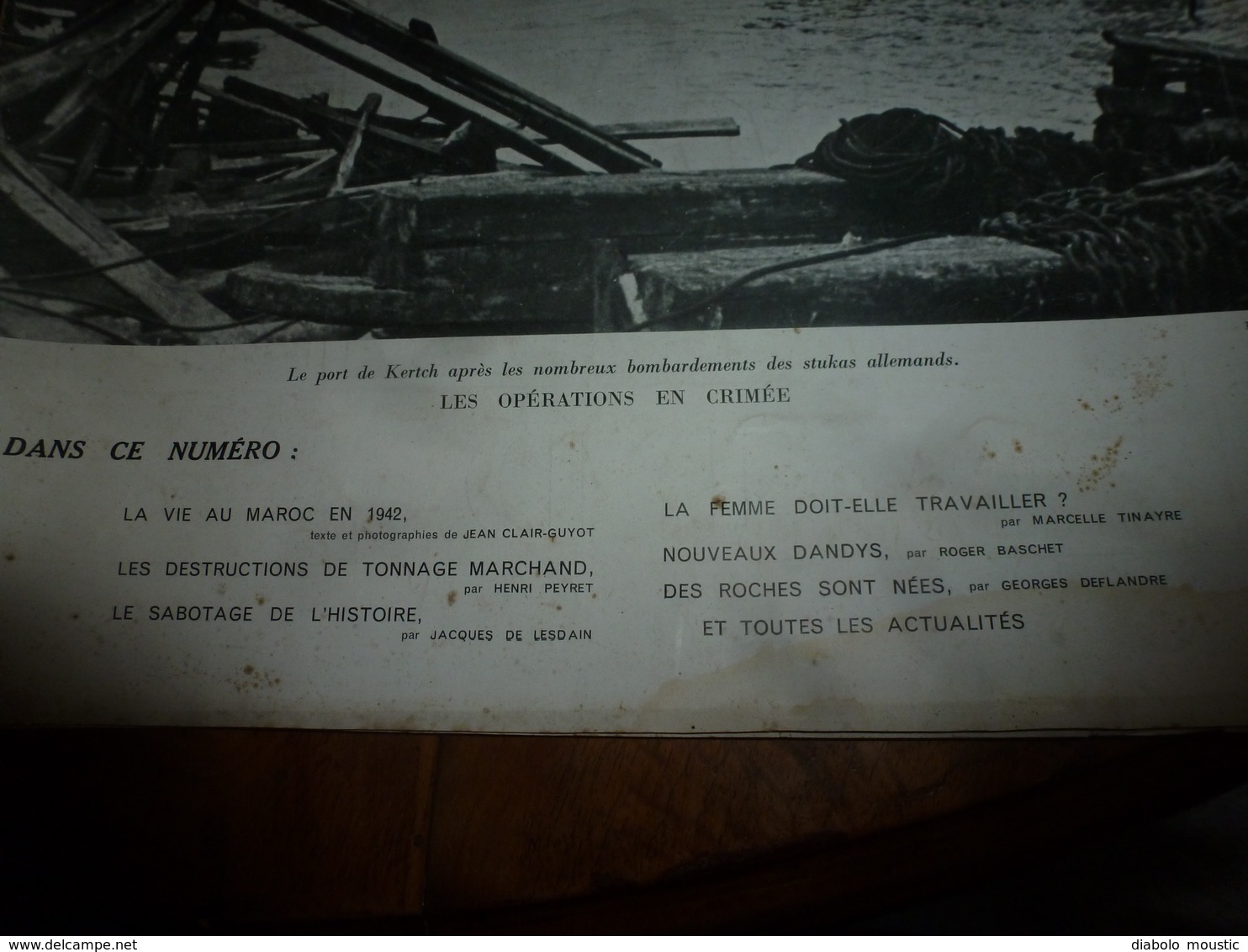 1942 L'ILLUSTRATION :Vie au Maroc (Casablanca,Fez,Rabat,etc); Kertch;Français décorés de la Croix de Fer par Hitler;etc