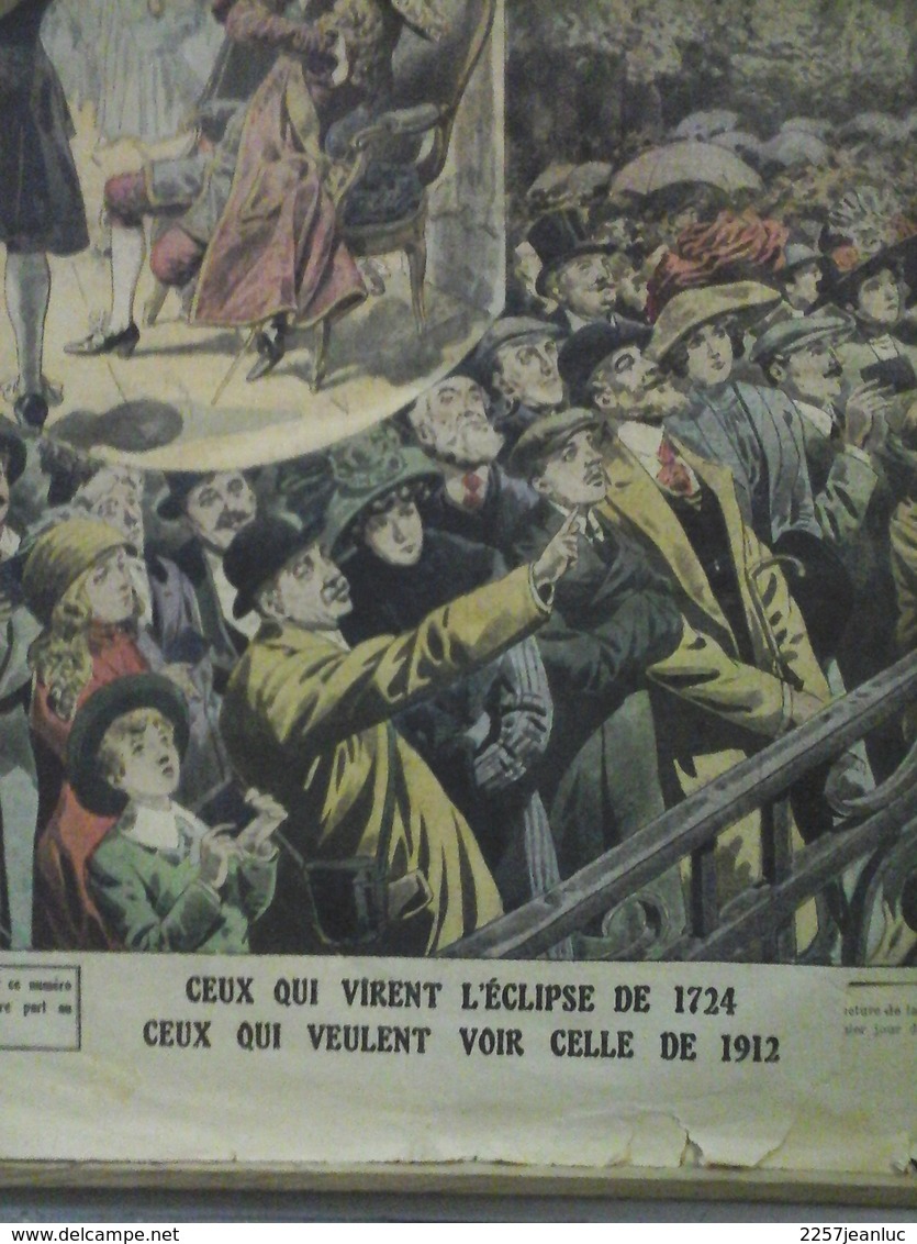 Le Petit Journal  Du 21 Avril  1912 - Eclipse De 1724 /1912 Sacrifices Umains En Louisiane. - Le Petit Journal