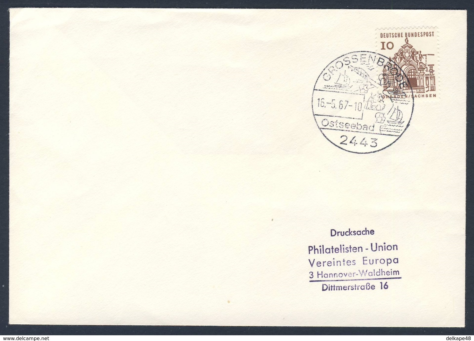Deutschland Germany 1967 Brief Cover Enveloppe - Ostseebad - Grossenbrode - Ferien / Holidays / Vacances - Andere & Zonder Classificatie