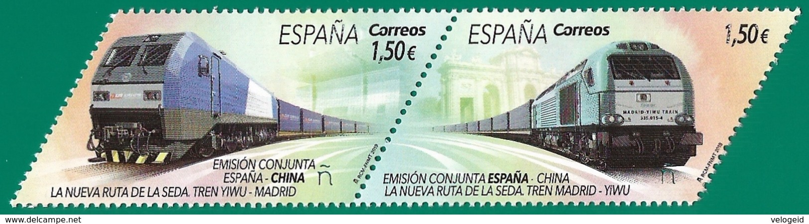 España. Spain. 2019. La Nueva Ruta De La Seda. Emision Conjunta España-China - Nuevos