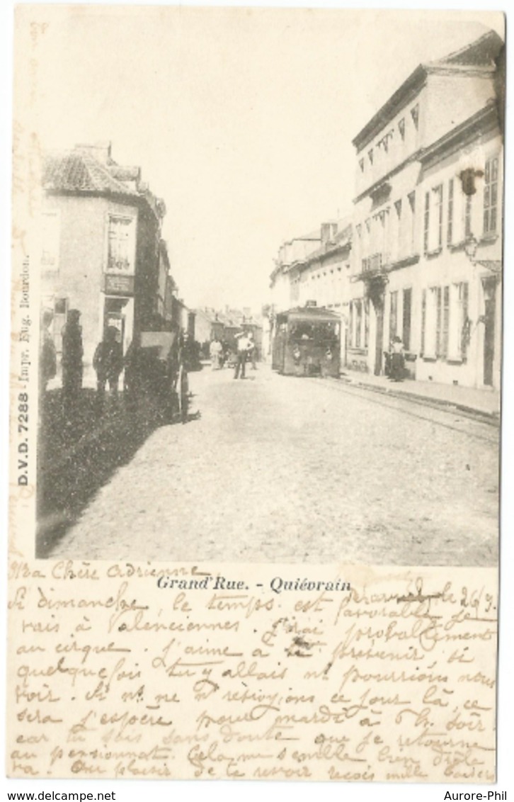 Quiévrain Grand'Rue Avec Tram - Quiévrain