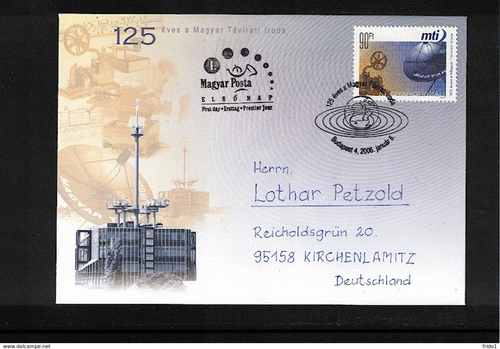 Hungary / Ungarn 2006 MTI News Agency Interesting Cover FDC - Telekom