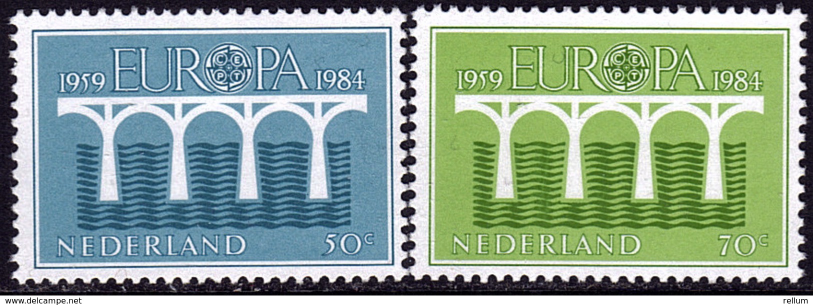 Pays Bas - Europa CEPT 1984 - Yvert Nr. 1221/1222 - Michel Nr. 1251/1252 A  ** - 1984