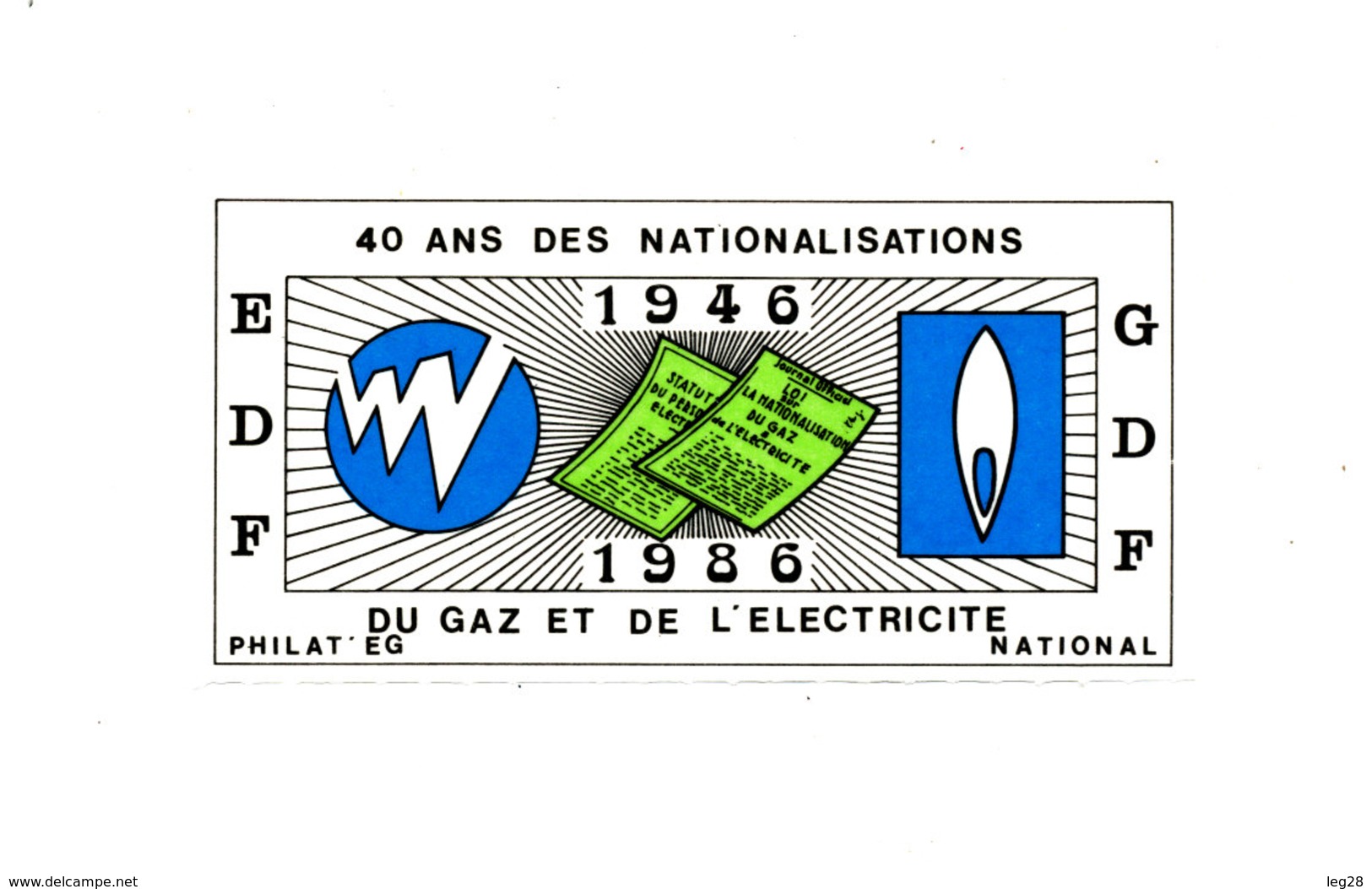 40 ANS DES NATIONALISATIONS  EDF GDF - Other & Unclassified