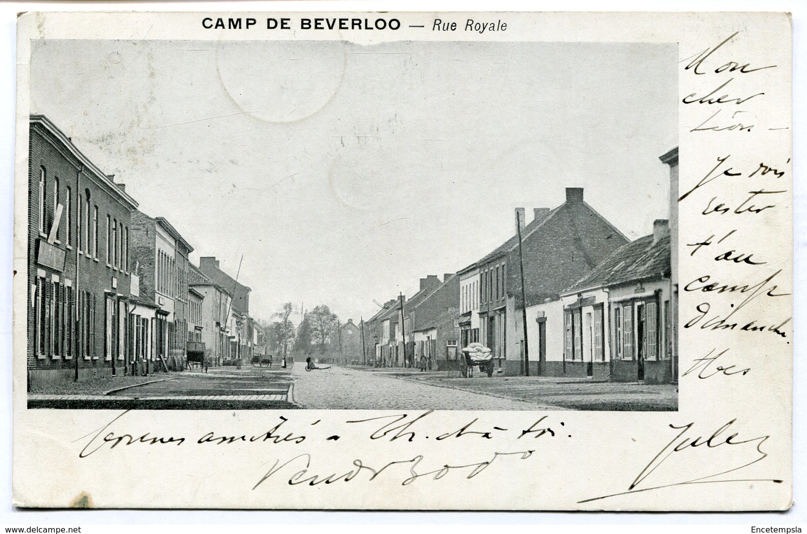 CPA - Carte Postale - Belgique - Camp De Beverloo - Rue Royale - 1902 (B8829) - Leopoldsburg (Camp De Beverloo)