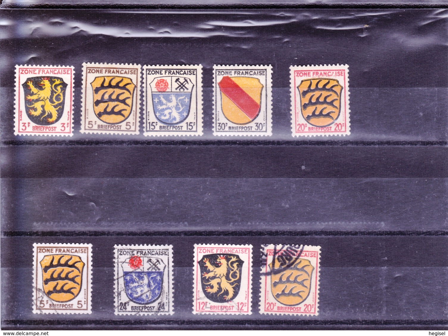 1945/1946, Französische Besatzungszone, "Wappen", - Briefmarken