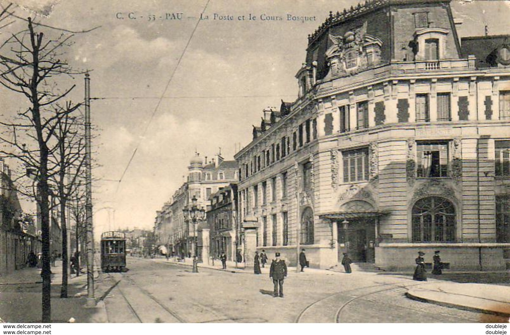 D64   PAU   La Poste Et Le Cours Bosquet  ..... - Pau