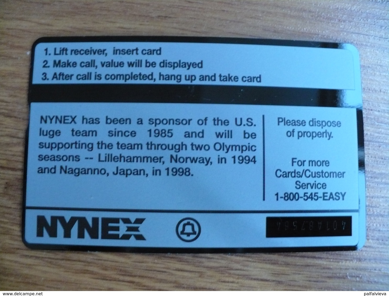 L & G Phonecard USA  - New York, Winter Olympics - Schede Olografiche (Landis & Gyr)