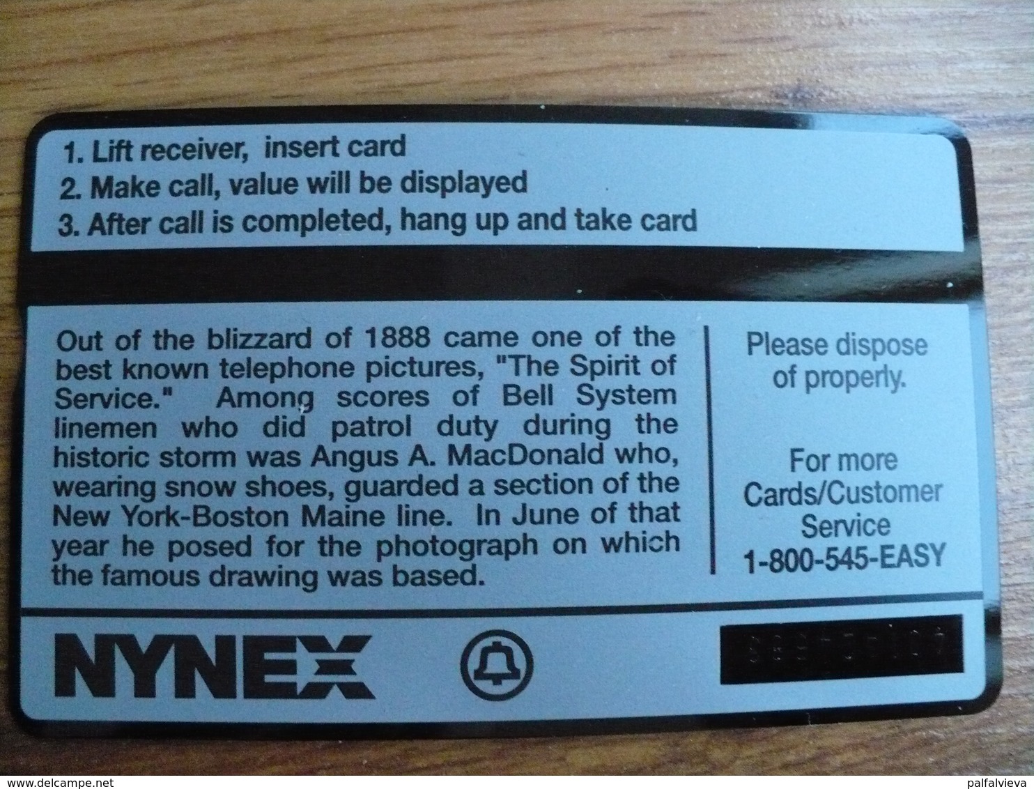 L & G Phonecard USA  - New York - [1] Hologrammkarten (Landis & Gyr)