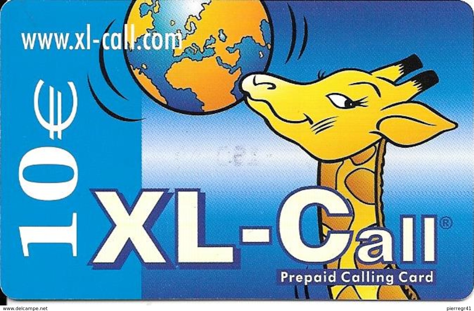 CARTE-PREPAYEE-BELGE-XL-CALL-10€- GIRAFE- TBE- - Cartes GSM, Recharges & Prépayées