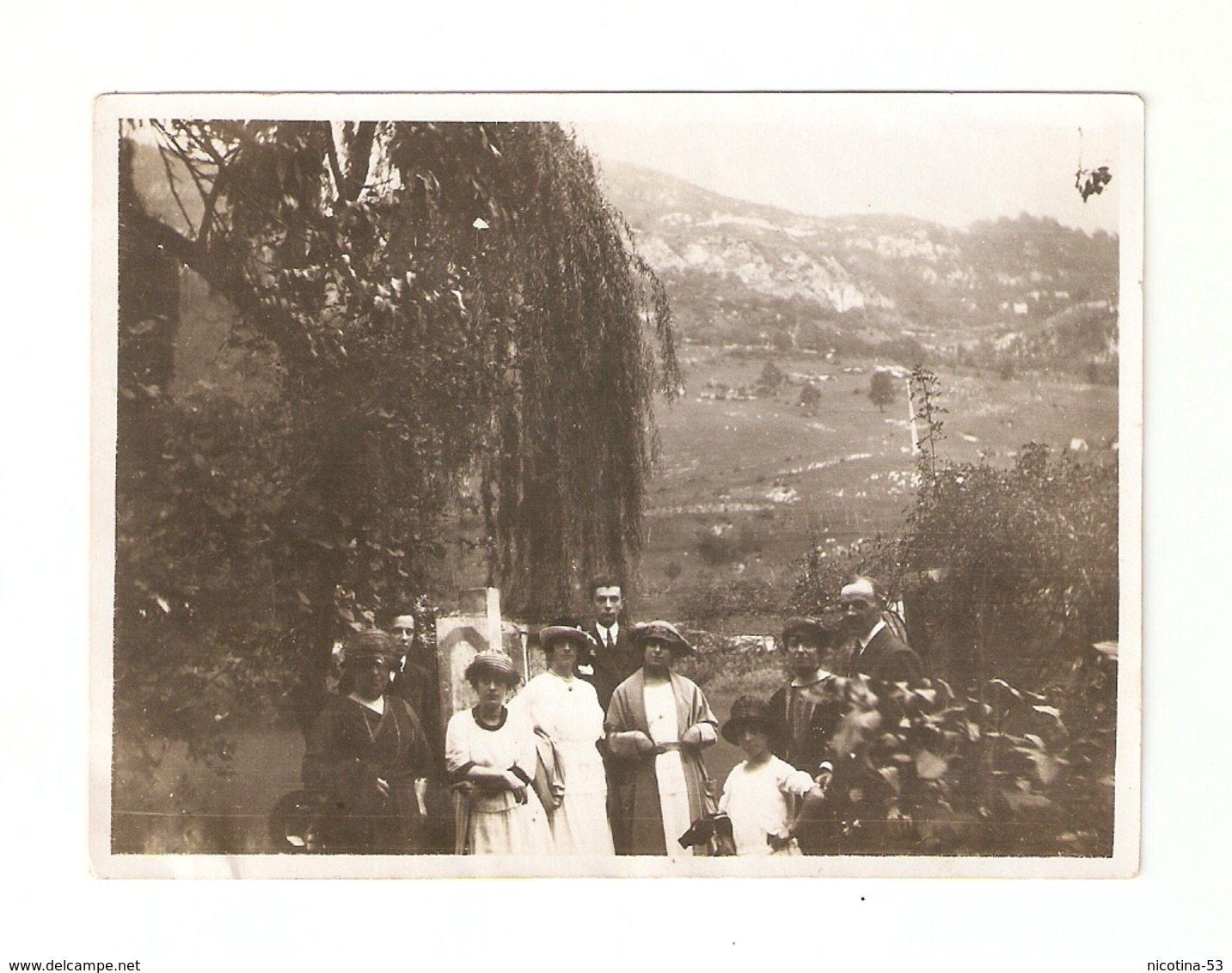 FO--00114-- FOTO ORIGINALE - GITA AI LAGHETTI DI NEGRISIOLA-VITTORIO VENETO(TREVISO) 21 SETTEMBRE1920 - Persone Anonimi