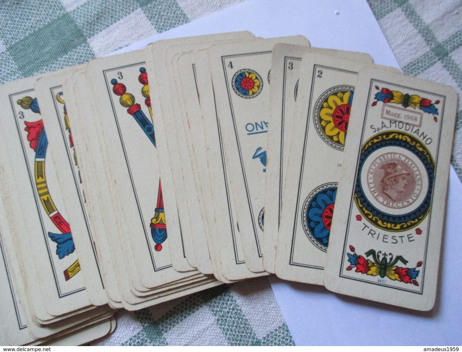 Playing Cards (classic) - carte da gioco Modiano / 1968