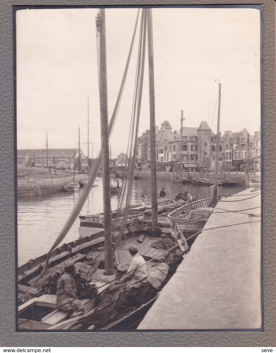 LE CROISIC Le Port  1929 Photo Amateur Format Environ 7,5 Cm X 5,5 Cm - Lieux