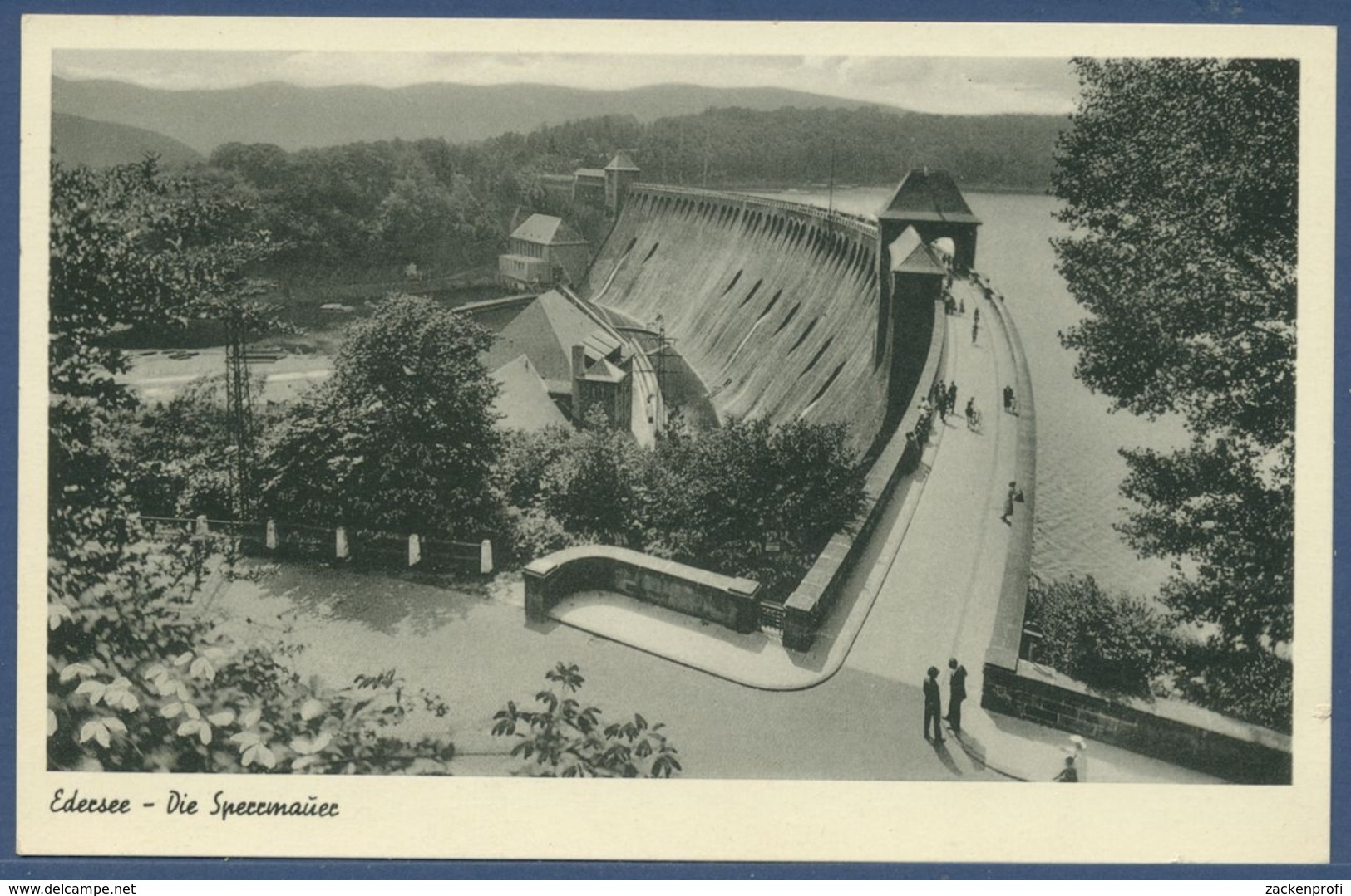 Edersee Die Sperrmauer Foto, Ungebraucht (AK2371) - Waldeck