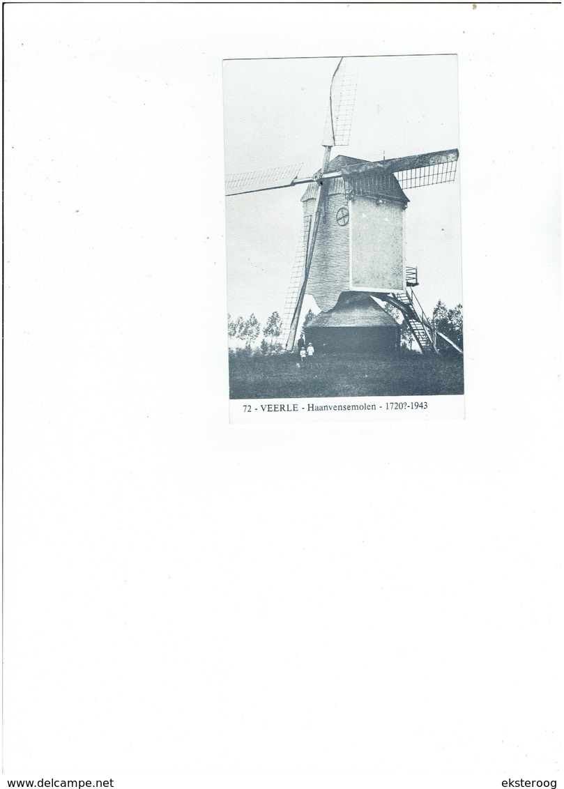 Veerle 72 - Haanvensermolen -1720-1943 - Westerlo