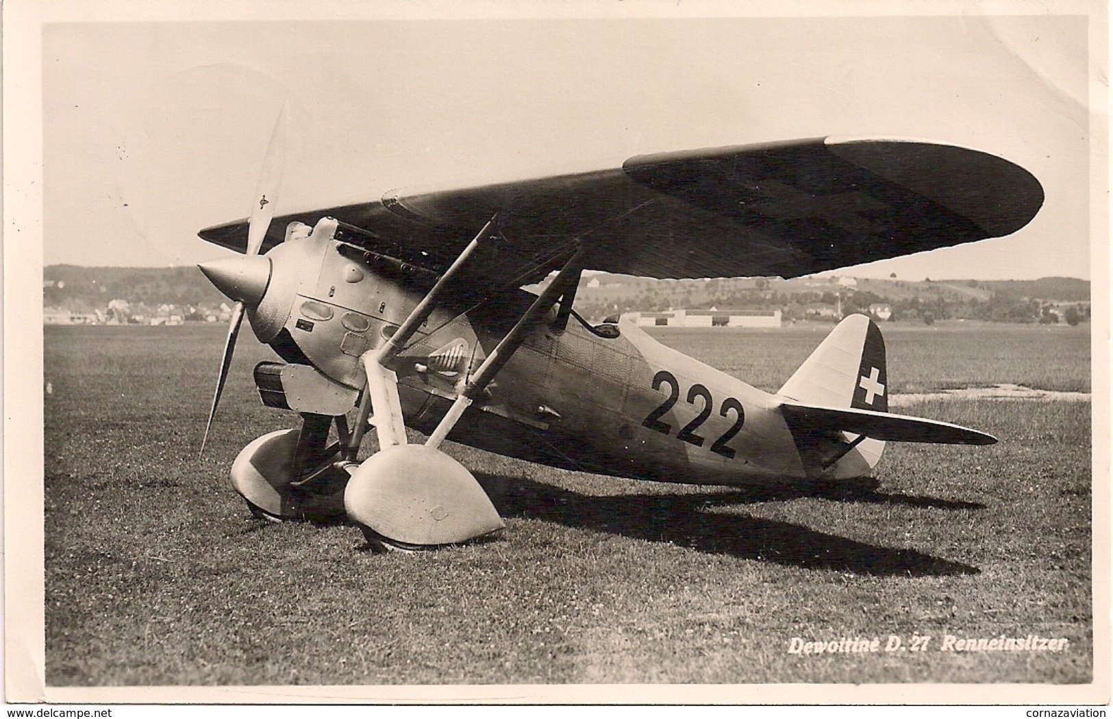 Aviation - Avion Armée Suisse Dewoitine D-27 - Dübendorf - 1932 - 1919-1938: Entre Guerras