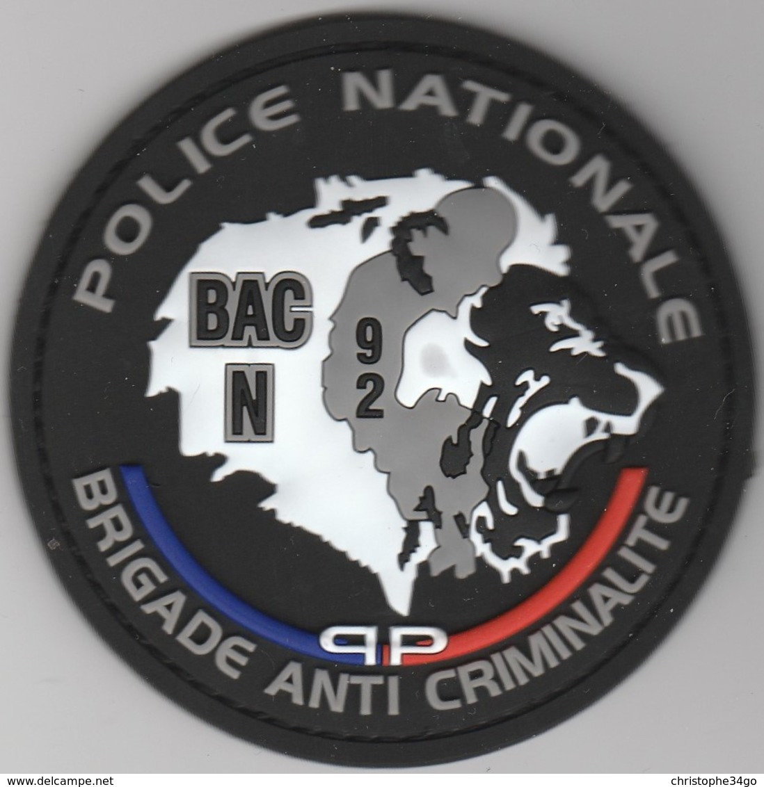 Écusson Police BAC 92N PVC - Police