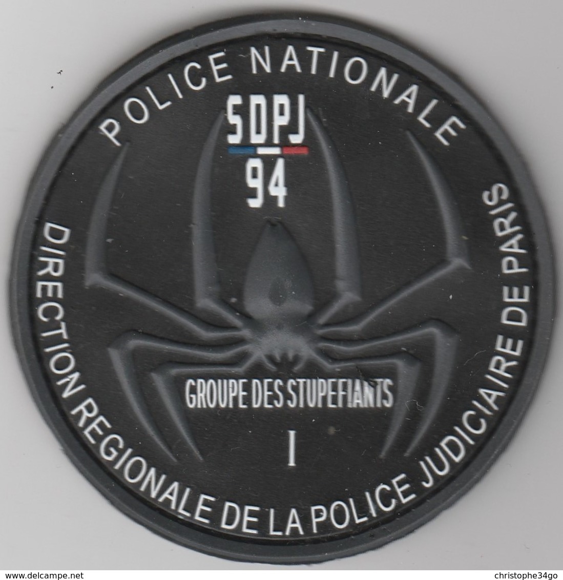 Écusson Police Judiciaire - SDPJ 94 - Groupe Stupéfiants - Polizei