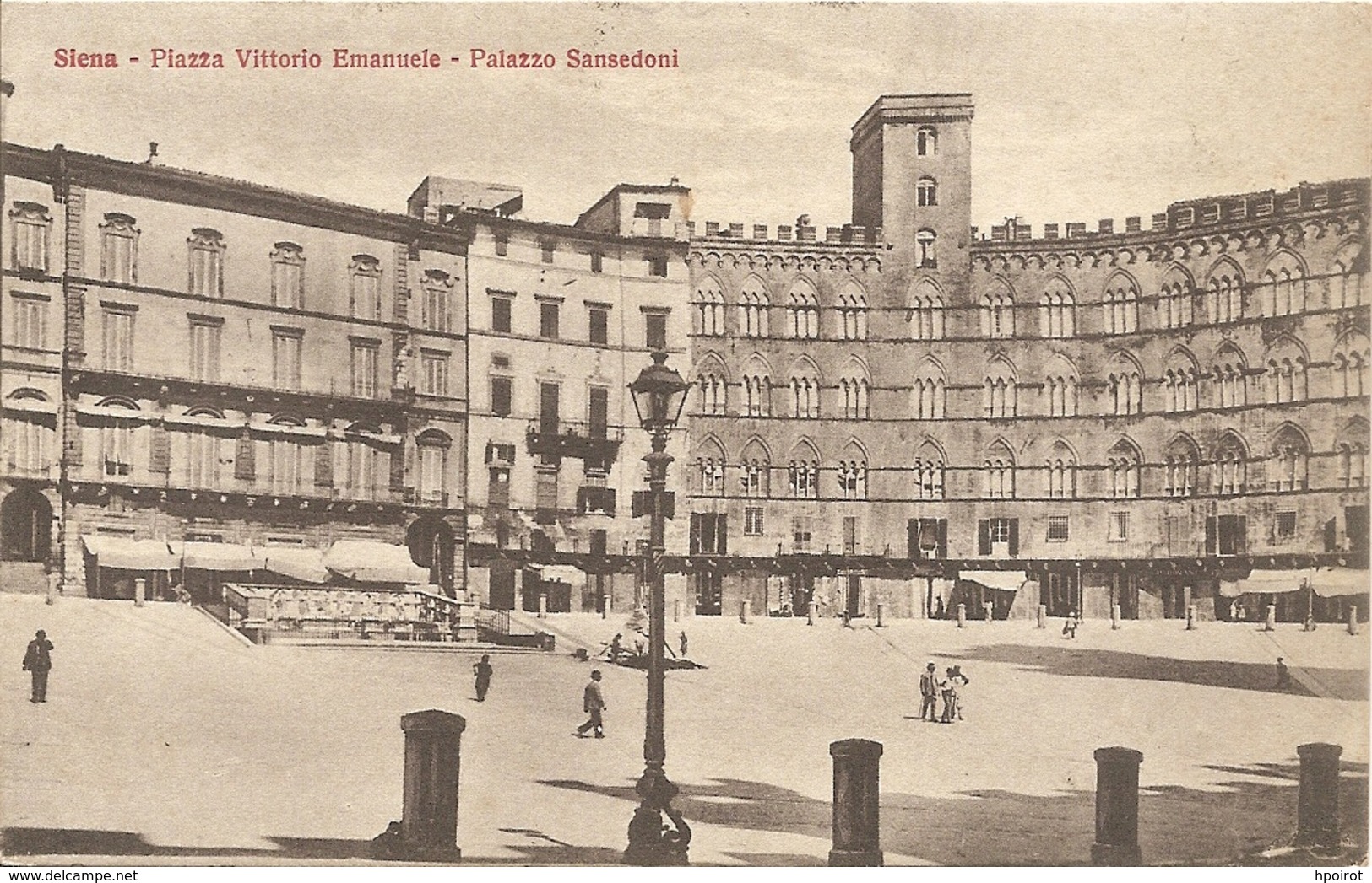 SIENA - PALAZZO SANSEDONI - FORMATO PICCOLO - VIAGGIATA 1931 - (rif. M34) - Siena