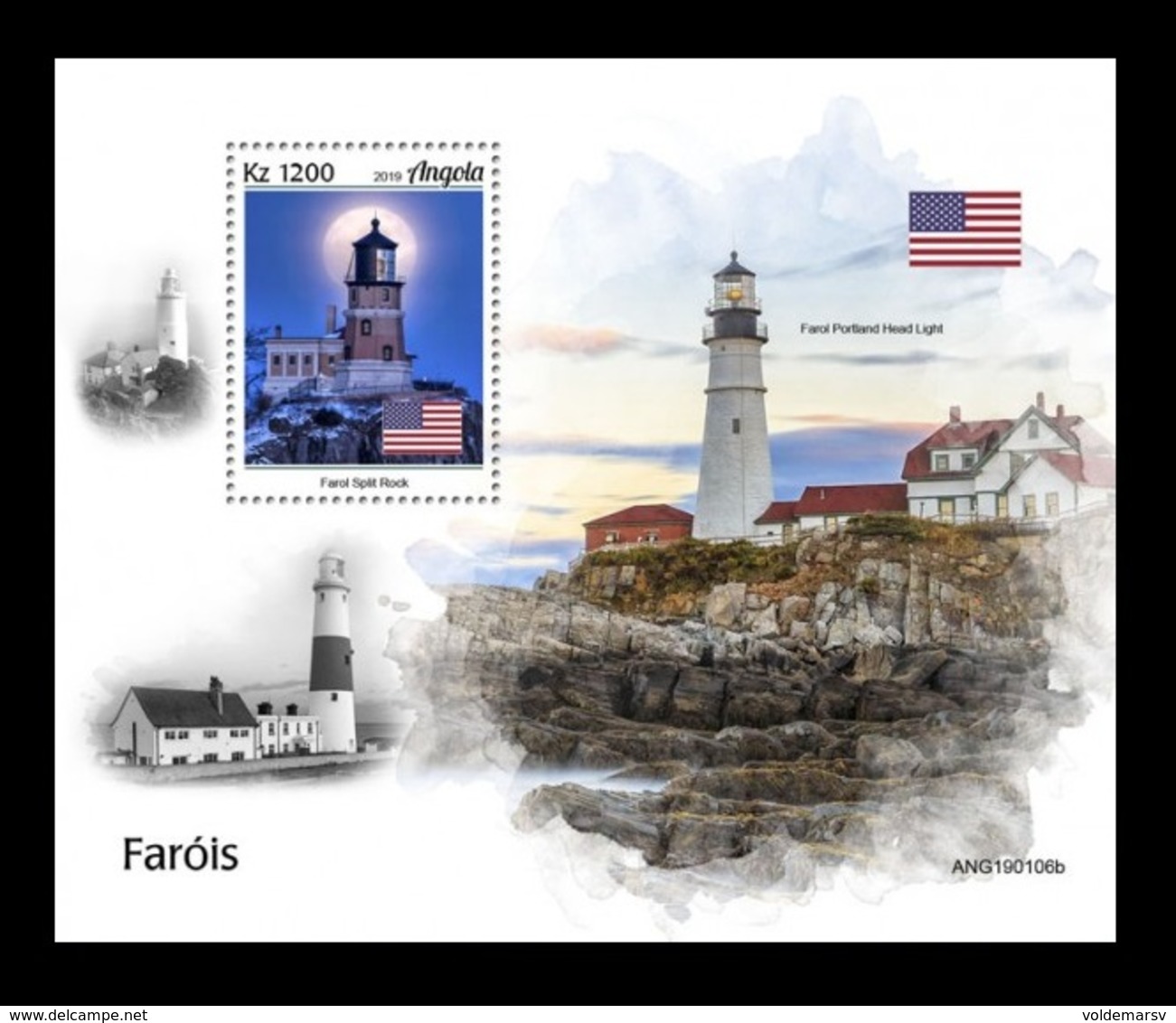 Angola 2019 Mih. 2090 (Bl.183) Lighthouses Of The World MNH ** - Angola