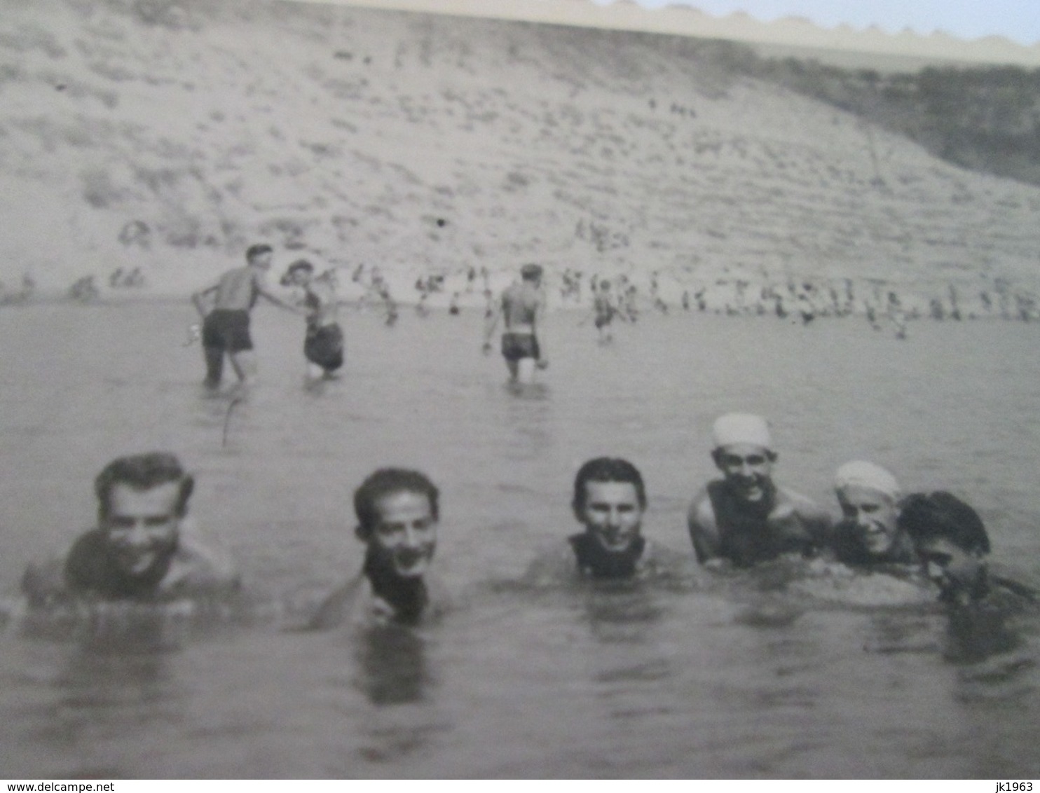 MACEDONIA, 18 PHOTOS, MEN AND WOMEN IN SWIMSUITS ON THE BEACH THE RIVER VARDAR, SKOPJE 1943