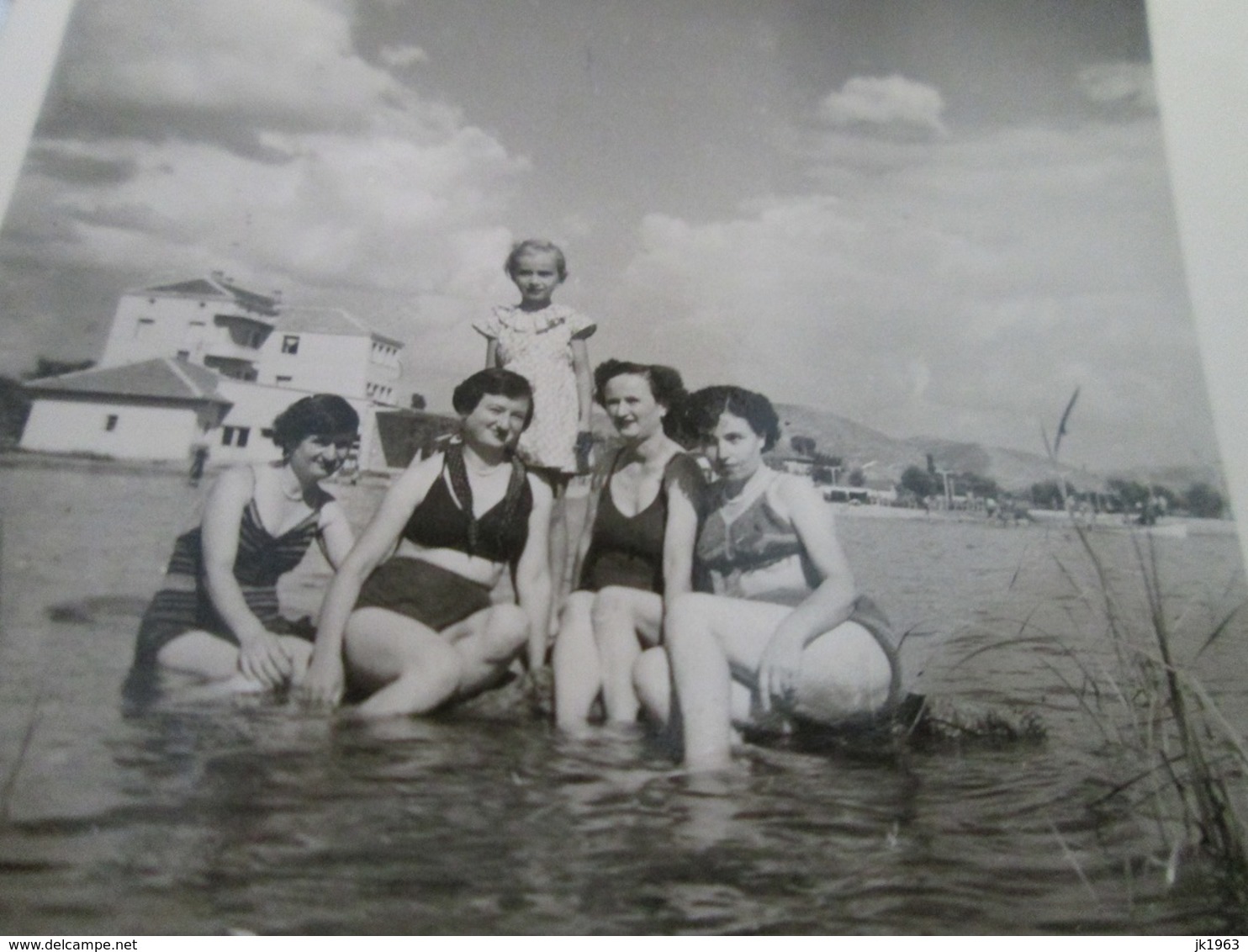 MACEDONIA, 18 PHOTOS, MEN AND WOMEN IN SWIMSUITS ON THE BEACH THE RIVER VARDAR, SKOPJE 1943