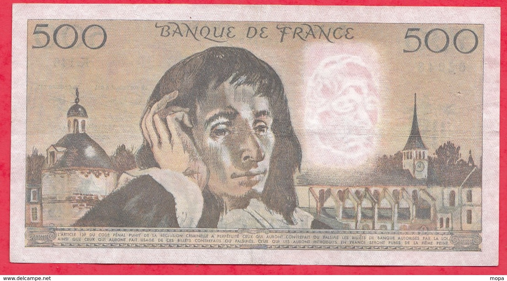 500 Francs "Pascal" Du 02/07/1981.E ----F/TTB+-----ALPH .K.146 - 500 F 1968-1993 ''Pascal''